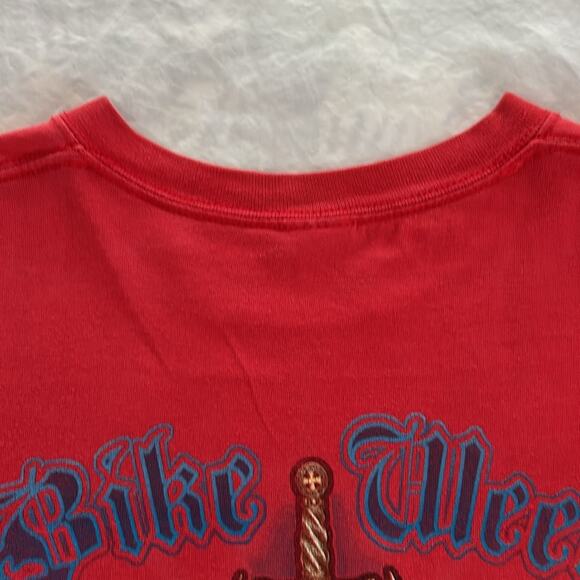 Mens size L Daytona Bike Week 2007 Vtg. Gildan short sleeve tee. Great graphics. - Picture 7 of 9